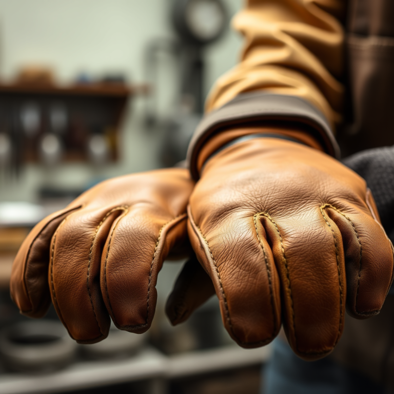 Read more about the article Custom Leather Safety Gloves: Design & Manufacturing Process